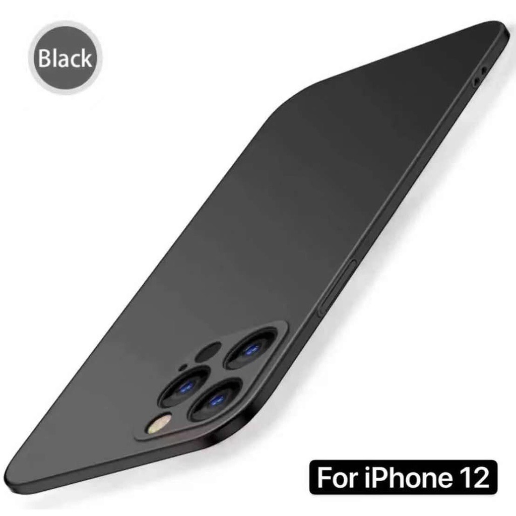 ส่งจากไทย Case FOR iPhone12 / 12Pro / 12Pro Max / 12Mini เคสนิ่ม สีดำ เคสซิลิโคน สวยและบางมาก TPU CASE พร้อมส่ง