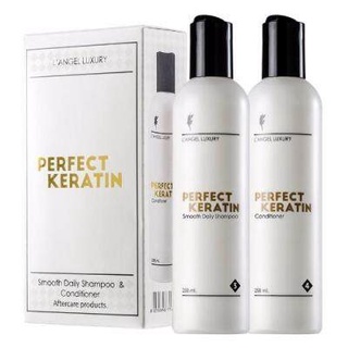 L’ANGEL Perfect Keratin LANGEL (แอล แองเจล) เพอร์เฟ็ค เคราติน 258ml.x2ขวด #กล่องขาว