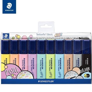 ปากกาเน้นข้อความ staedtler(สเต็ดเล่อร์) Textsurfer Pastel set 10 สี