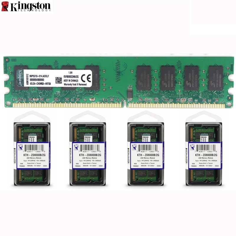 ใหม่ Kingston DDR2 2GB 667Mhz 800Mhz 5300 6400 PC2 เดสก์ท็อป RAM/แล็ปท็อปหน่วยความจํา