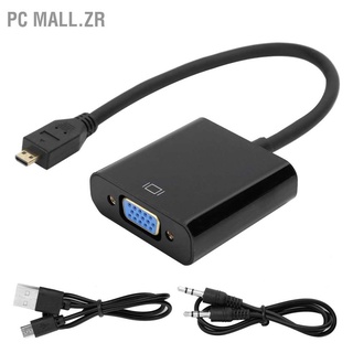 Mall.Zr Micro Hdmi To Vga อะแดปเตอร์แปลงวิดีโอ 1080P สําหรับ Raspberry Pi 4B พาวเวอร์ซัพพลายฟังก์ชั่น