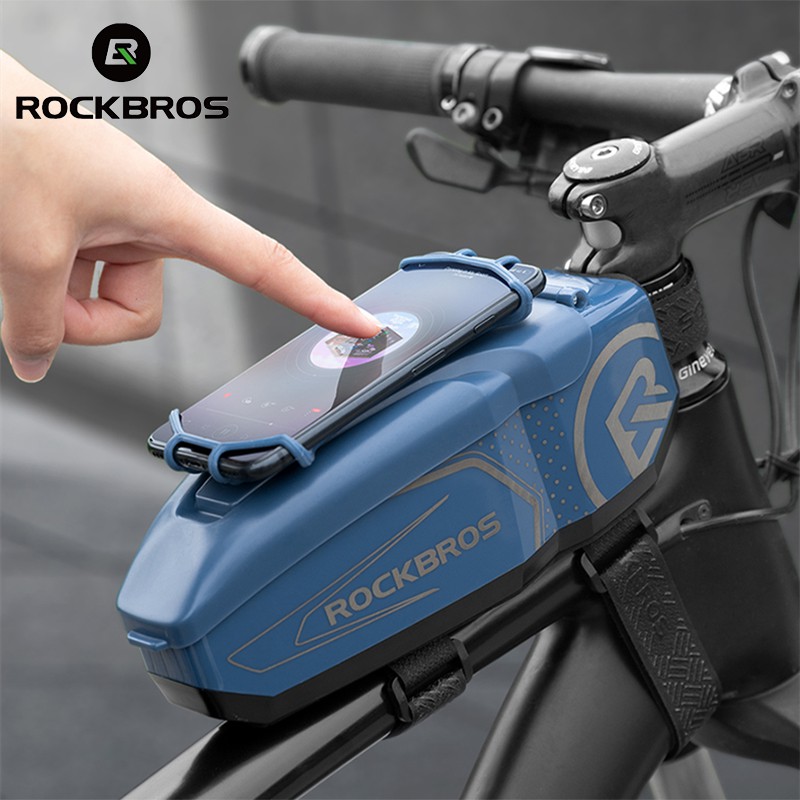 【TH Delivery】ROCKBROS กระเป๋าใส่ของสําหรับติดด้านหน้ารถจักรยาน Mtb