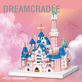 DreamCradle Dream Building Blocks Princess Micro Particle Learning Castle Construction Toys for Girls