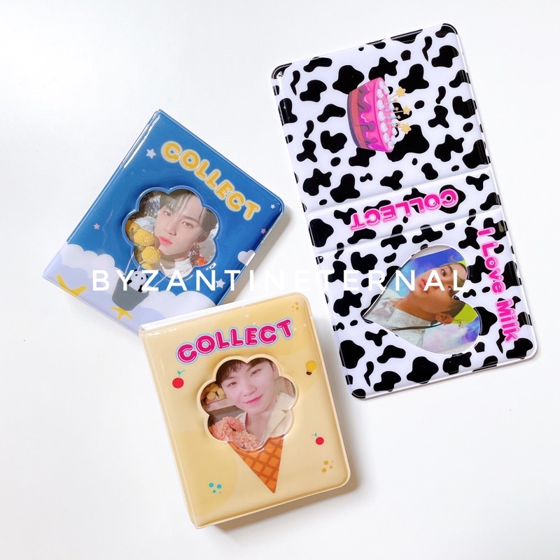 Thence COLLECT BOOK VOL II UNOFFICIAL PHOTOCARD HOLDER COW ICE CREAM CHOLBUK PC KOREA CARD WALLET