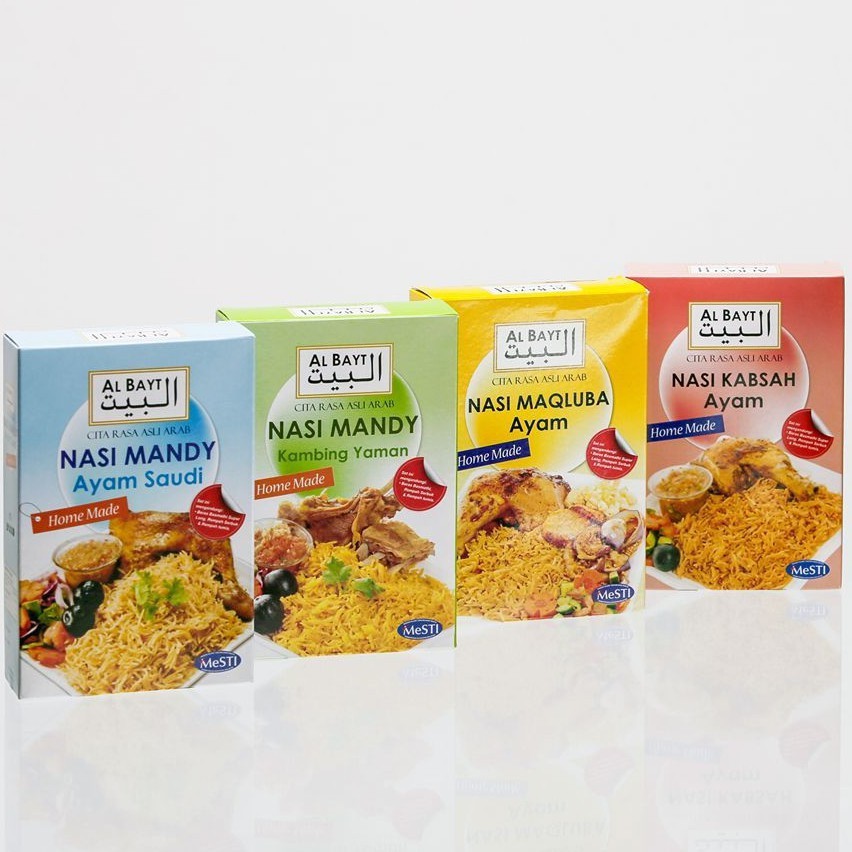 AL BAYT NASI MANDI AYAM/KABSAH AYAM/MAQLUBA AYAMKAMBING AYAM NASI ARAB ALBAYT SET BERAS DAN REMPAH
