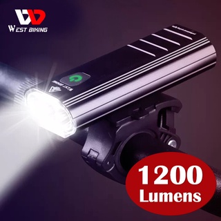 WEST BIKING 1200 Lumens ไฟเตือน กันน้ํา สําหรับติดรถจักรยาน