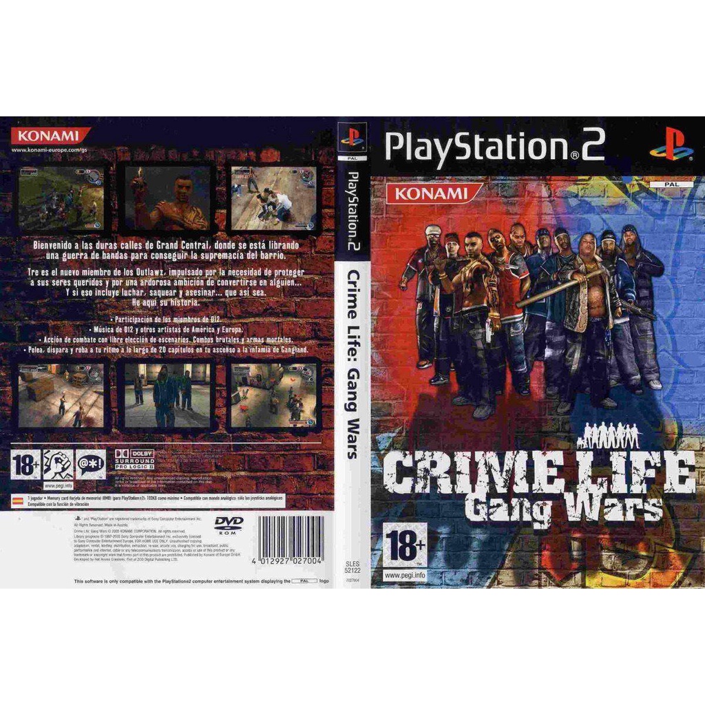 แผ่นเกมส์ PS2 Crime Life Gang Wars คุณภาพ ส่งไว (DVD)