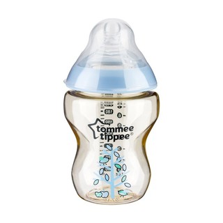 ลดล้างสต็อก Clearance Sale! Tommee Tippee ขวดนมสีชา ทอมมี่ ทิปปี้ PESU 9oz ลายฟ้า ของแท้