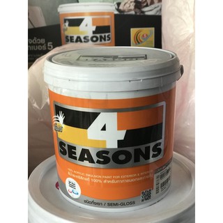 สีน้ำทีโอเอกึ่งเงา 🟫โทนสีน้ำตาล TOA 4Seasons Semigloss ขนาด1แกลลอน 3.785ลิตร