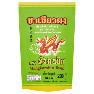 🔥HOT🔥 มังกรบิน ชาเขียวผงปรุงสำเร็จ กลิ่นมะลิ 200กรัม Flying Dragon Green Tea Jasmine Instant Powder 200g