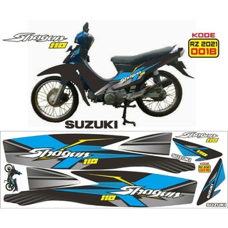 สติกเกอร์ ลายกราฟฟิค Suzuki Shogun R สําหรับติดตกแต่งรถจักรยานยนต์