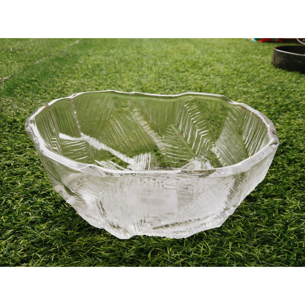 ชามแก้วคริสตัล HOYA - ICEBERG / ICE CASTLE - FINE CRYSTAL SERVING BOWL