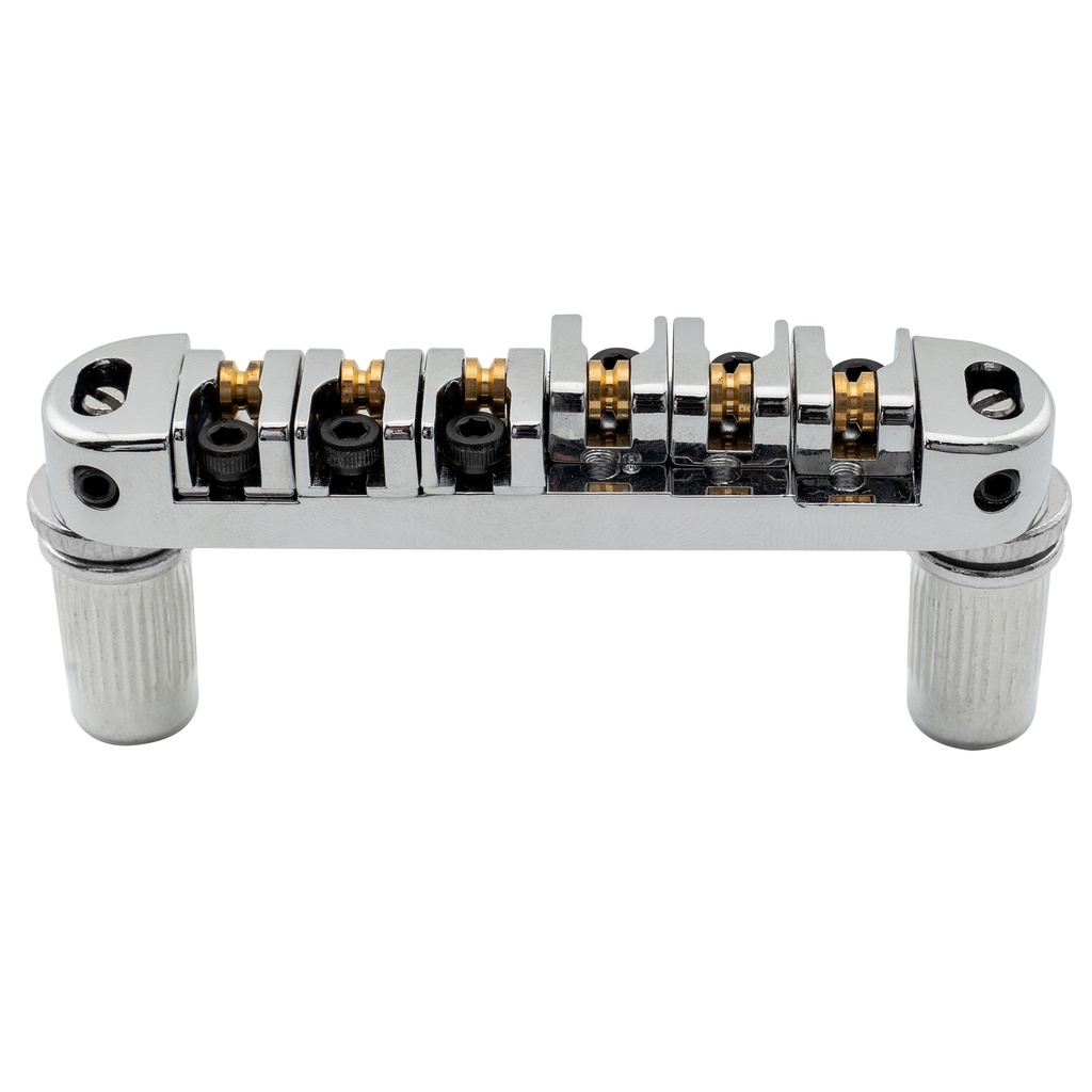 Musiclily Roller Locking Tune-o-matic Guitar Bridge Tunematic Saddle สําหรับกีตาร์ไฟฟ้าสไตล์ Les Pau