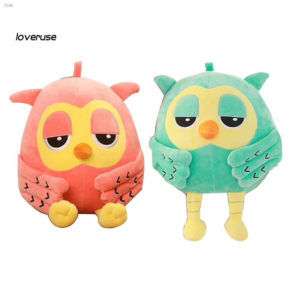 【Special offer】┇ ஐWOWJ_Lovely Plush Owl Soft Stuffed Animal Doll Toy Throw Pillow Kids Gift Home