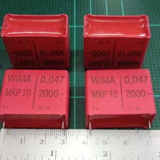 0.047UF 2000V MKP 10 WIMA แท้-ใหม่ ขาห่าง 28 mm ตัวละ 80 บาท