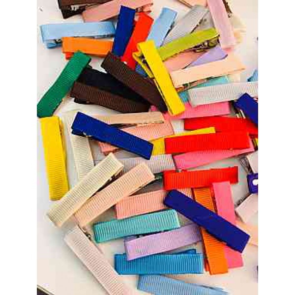กิ๊บหุ้มปลอก 50 ชิ้น ขนาด4.5cm.(เลือกโทนสี)