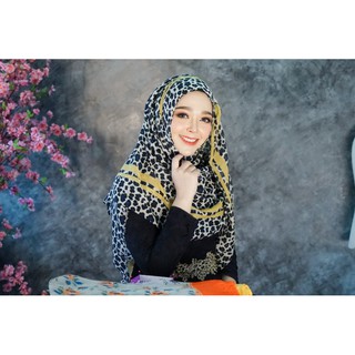 Hijab ผ้าพันยาวลายจุดๆ ใช้ผ้าคอตต้อลเนื้อนิ่ม