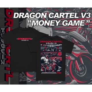 เสื้อยืดสําหรับผู้ชาย♤R.Dragon Cartel รุ่น 3 " MONEY GAME " เสื้อยืด//เสื้อผ้า/ด้านบน ;uc