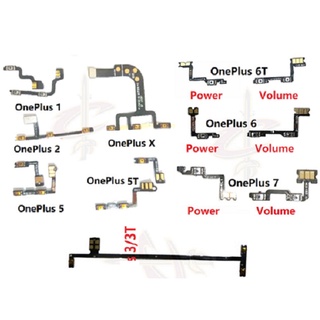 แพรปุ่มสวิตปิดเปิด ปุ่มเปิดปิด ปุ่มเปิดเสียง สําหรับ OnePlus X 1 2 3 3T 5 5T 6 6T 7 7T 8 8T Pro