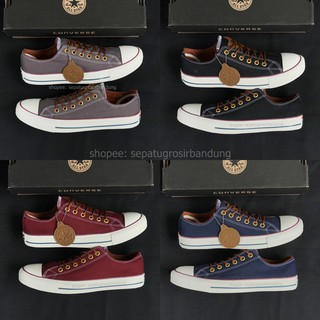 CONVERSE รองเท้าคอนเวิร์ส ข้อสั้น ระดับพรีเมียม LOW Rope TAN