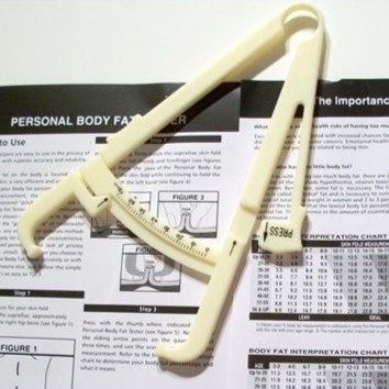 เครื่องวัดไขมัน อุปกรณ์วัดไขมันใต้ผิวหนัง 70mm Personal Body Fat Caliper Tester Fitness Keep Health