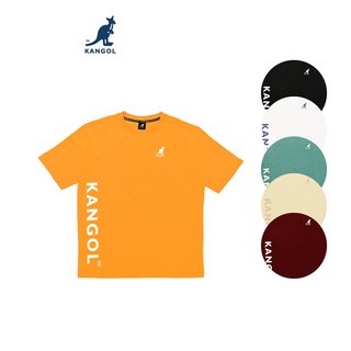 KANGOL T-shirt เสื้อยืดสกรีนลายอักษร KANGOL สีขาว,ดำ,กากี,เหลือง,แดงเลือดหมู,เขียว ผู้หญิง