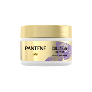 [ใหม่] PANTENE แพนทีน Collagen Repair มาสก์ ทรีทเม้นท์ สูตรผมแห้งเสีย 170 มล.|Weekly Hair Mask 170 ml