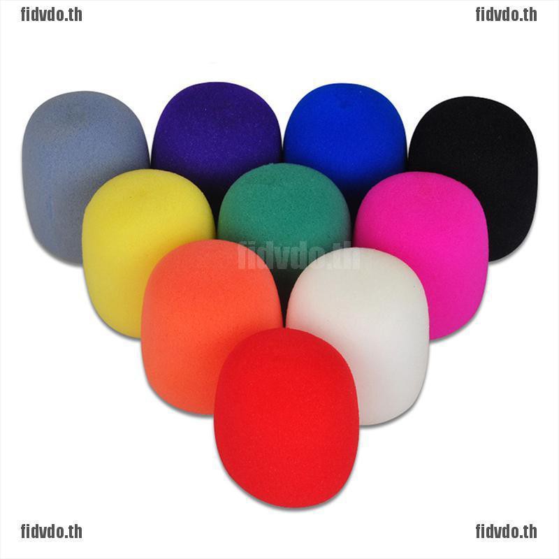 FTH 10 สีมือถือไมโครโฟน Mic Grill Wind Sponge Foam Cover TH