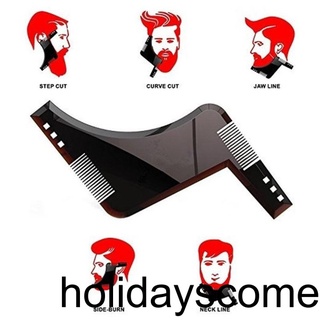 [Hclm] High Quality Beard Shaping Styling Template Beard Comb All-In-One Tool Plastic Comb Beard Trim Template