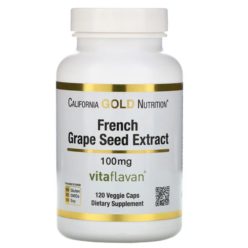 [Exp2023] สารสกัดเมล็ดองุ่น California Gold Nutrition French Grape Seed 100 mg 100 mg 100 mg (120 Veggie Caps) #2