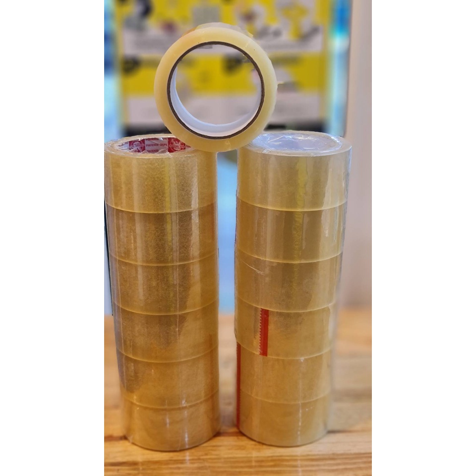 ส่งฟรี🔥จ่ายแค่ 0 บาท+เก็บโค้ดหน้าร้าน🔥เทปใสขนาด 2 นิ้ว 45 และ 100 หลา (1 ม้วน)