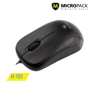 Micropack Optical Mouse รุ่น M103 (สีดำ) USB