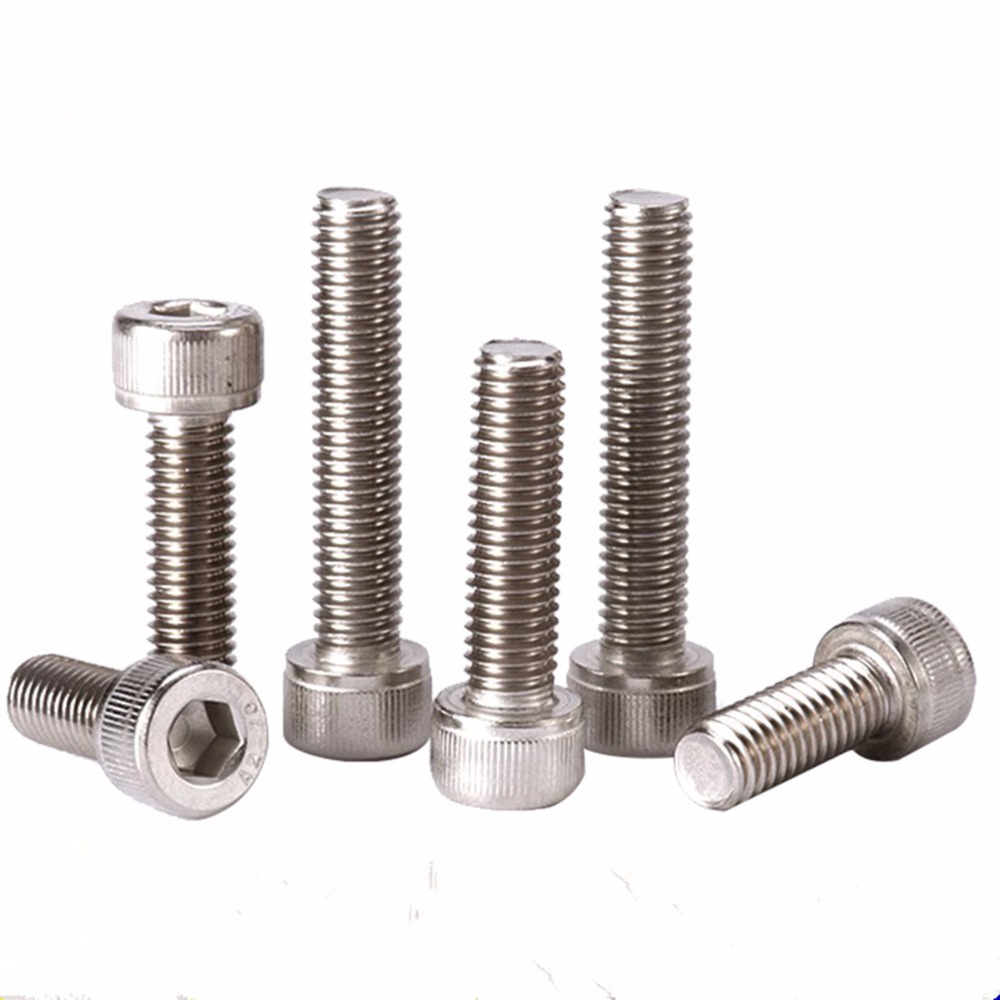 M3X6 M3X8 M3X10 M3X12 stainless screw with hex socket head without plating ,90pcs/lot