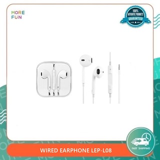 [ พร้อมส่ง ] WIRED EARPHONE LEP-L08 - หูฟังแบบมีสาย AUX 3.5 mm.