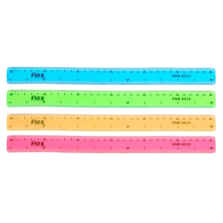✿ ไม้บรรทัดพลาสติก PVC แบบใส กันแตก ขนาด 12 นิ้ว สําหรับเด็ก