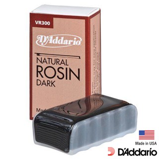 DAddario® VR300 ยางสนไวโอลิน ระดับมืออาชีพ ทำจากวัสดุธรรมชาติ สีดำอำพัน (Violin Rosin) ** Made in USA **