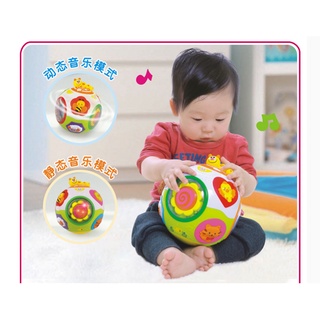 Huile Toy (Hola) ลูกบอลชวนคลาน Happy ball ของเล่นเสริมสร้างจินตนาการ มีเสียง มีไฟ ของเล่นเด็ก