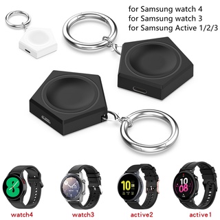 Type C Micro แท่นชาร์จไร้สาย แบบพกพา สําหรับ Samsung Watch 4 40 มม. 44 มม. classic 4 42 มม. 46 มม. active 1 2 3