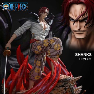 Figure ฟิกเกอร์ Model งานปั้น GK One Piece วันพีซ เต็มพิกัดสลัดจอมลุย วันพีช Shanks แชงคูส กลุ่มโจรสลัด ผมแดง แซงคส์