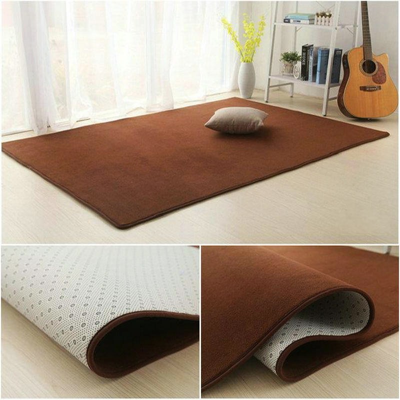พรมปูพื้น เนื้อโฟม เมมโมรี่โฟม Memory Foam Carpet  สีพื้น ขนาด 60x120//80x160ซม.