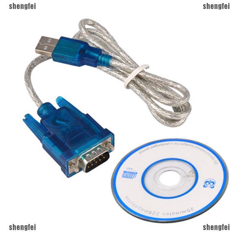 (SF) อะแดปเตอร์สายเคเบิ้ล Usb to RS 232 Serial Port DB 9 9 Pin Male Com Port PDA