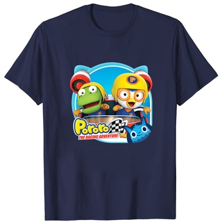 เสื้อยืดผ้าฝ้ายพรีเมี่ยม เสื้อยืด พิมพ์ลายภาพยนตร์ Pororo Crong Sleigh Champion