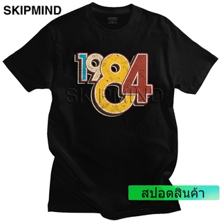 เสื้อยืดวินเทจขายดี เสื้อยืดแขนสั้น สไตล์วินเทจ คลาสสิก 1984 36 ปี  สําหรับผู้ชาย วันเกิด 36 ปีS-4XL