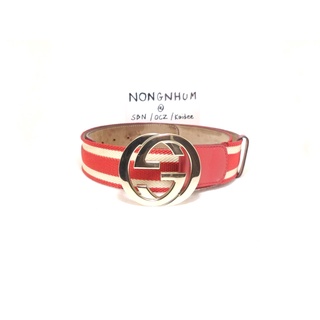 เข็มขัด Gucci belt with Interlocking G buckle sz 90 36  มือ 2 ของแท้