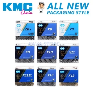 Kmc โซ่ X8 X9 X10 X11 X12 HV408 Z8.3 X8PL Z9 X9L X11EL จักรยาน 116L/118L/126Links MTB/Road จักรยานกล่องจักรยาน Part