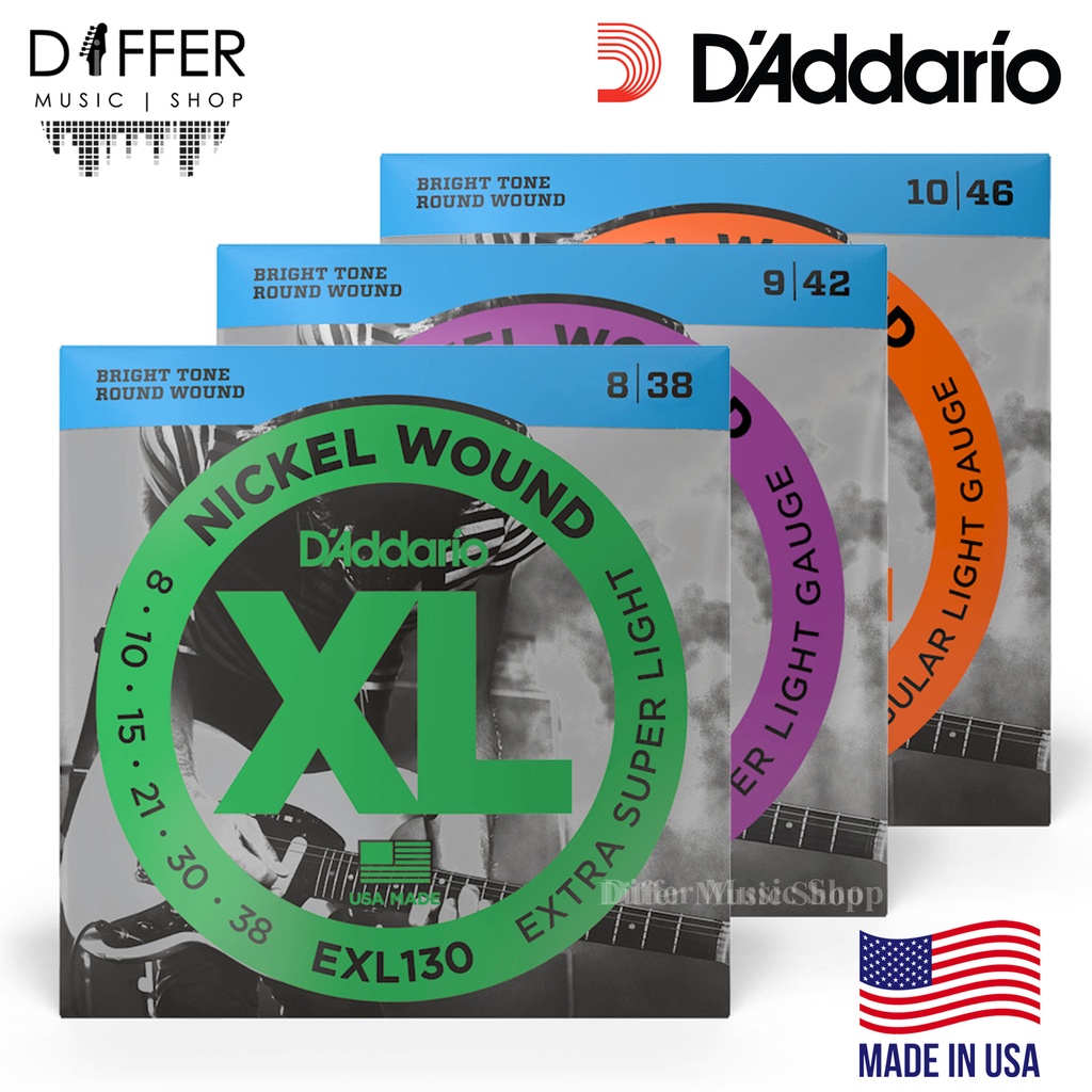 ของแท้!! 💯 สายกีตาร์ไฟฟ้า D'Addario รุ่น EXL110 EXL120 EXL130