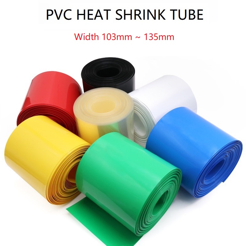 2 เมตร PVC Heat Shrink Tube ปลอกหุ้มฉนวนกันความร้อน PVC กว้าง 103MM 110MM 115MM 120MM 125MM 130MM 135MM