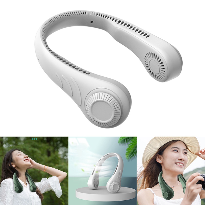 Portable Leafless Hanging Neck Fan360 Degree Lazy Neckband Fan 78 ...