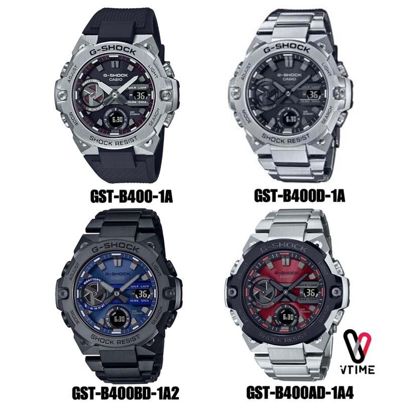 G-SHOCK GSTEEL GST-B400-1A | GST-B400D-1A | GST-B400AD-1A4 | GST-B400BD-1A2 | GST-B400GB-1A9