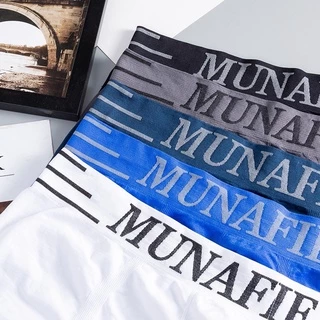 กางเกงชั้นในชาย บ็อกเซอร์MUNAFIE Boxer A19 บ็อกเซอร์ชาย ไร้รอยต่อ ขาเหลี่ยม สินค้าพร้อมส่ง